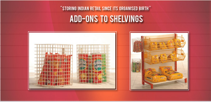 Shelving Add Ons For Shopping Malls & Retail Stores- Image