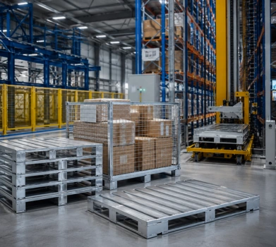 Steel Pallets Cage Pallets  ASRS Pallets Manufacturer in India