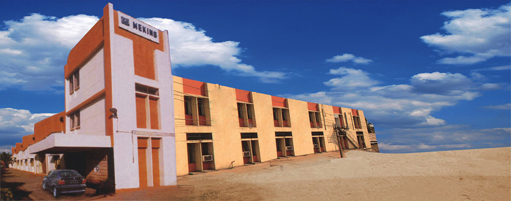 Mekins Industries Hyderabad manufacturing unit I showing factory exterior and production facility infrastructure