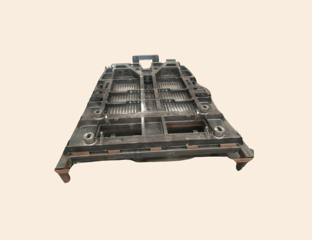Heavy duty metal component for Indian Railways coach manufacturing including body bolster and underframe parts