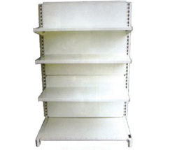 Metal shelving display unit for retail stores and organized product showcasing