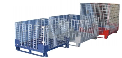 Different Collapsible wire mesh euro pallets images