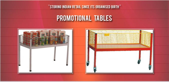 Promotional Tables for Shopping Malls & Retail Stores